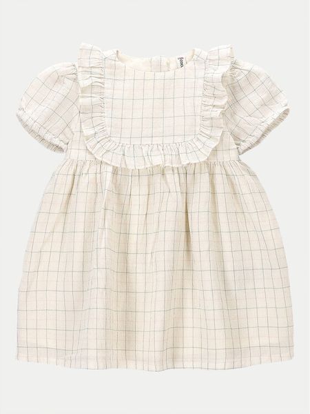 Coccodrillo Sukienka letnia WC4128201GPN Écru Regular Fit. Sukienki dziewczęce COCCODRILLO, na lato, bez wzorów, z bawełny, bez ramiączek. Za 69.99 zł.