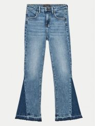 Guess Jeansy J4YA04 D5FM0 Niebieski Flare Fit. Niebieskie spodnie dziewczęce Guess, z bawełny. Za 259.99 zł.