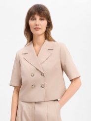 More & More Krótka marynarka Kobiety Lyocell beżowy|szary, 46. Brązowe marynarki i żakiety damskie MORE & MORE, bez wzorów, z lyocellu, eleganckie. Za 429.95 zł.