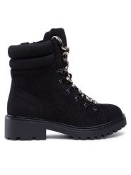 Jenny Fairy Trapery WS5601-21 Czarny. Czarne trapery damskie Jenny Fairy, z materiału, bez obcasa. Za 199.99 zł.