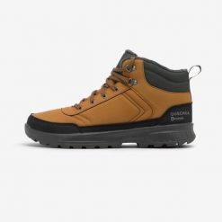Second Life - Buty turystyczne męskie Quechua NH100 Mid - Stan Doskonały. Brązowe buty trekkingowe męskie QUECHUA, na zimę, z materiału, przed kolano, bez zapięcia, trekkingowe. Za 126.99 zł.