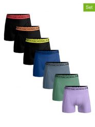 Muchachomalo Bokserki (7 par) w kolorze czarnym ze wzorem rozmiar: S. Czarne bokserki męskie Muchachomalo, bez wzorów. Za 178.37 zł.