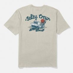 Koszulka Salty Crew Hauler Gray. Szare t-shirty sportowe męskie SALTY CREW, l, z jeansu, bez ramiączek. Za 156.51 zł.