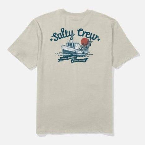 Koszulka Salty Crew Hauler Gray. Szare t-shirty sportowe męskie SALTY CREW, l, z jeansu, bez ramiączek. Za 156.51 zł.