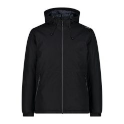 Kurtka z kapturem CMP. Czarne kurtki męskie CMP, bez wzorów, sportowe, z kapturem. Za 450.85 zł.