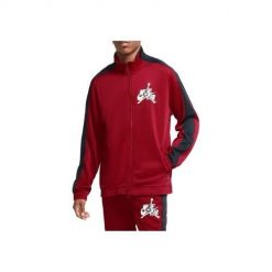 Bluza sportowa męska Nike Air Jordan Jumpman Classics Trickot Warmup Jacket. Czerwone bluzy bez kaptura męskie Nike, bez wzorów, sportowe, bez kołnierzyka, bez ramiączek. Za 462.00 zł.