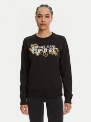 Versace Jeans Couture Bluza 78HAIC06 Czarny Regular Fit. Czarne bluzy bez kaptura damskie Versace Jeans Couture, m, z bawełny. Za 629.99 zł.