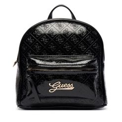 Plecak Guess. Czarne plecaki damskie Guess, z aplikacjami. Za 324.99 zł.
