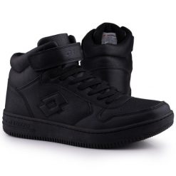 Buty męskie sportowe wysokie Lotto PALIOT MID OC. Czarne buty sportowe na co dzień męskie Lotto, z materiału, bez zapięcia, trekkingowe. Za 114.00 zł.