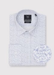 PAKO LORENTE – Koszula męska w drobny wzór. Koszule męskie Pako Lorente, l, bez wzorów, z bawełny, bez kołnierzyka, bez ramiączek. Za 119.99 zł.
