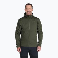 Bluza trekkingowa męska Rab Superflux Hoody. Zielone bluzy bez kaptura męskie RAB, m. Za 389.99 zł.