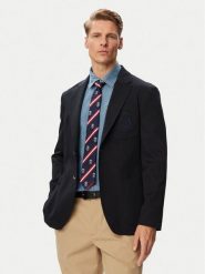 Tommy Hilfiger Krawat MW0MW43987 Granatowy. Niebieskie krawaty i muchy męskie Tommy Hilfiger, bez wzorów, z jedwabiu. Za 289.99 zł.