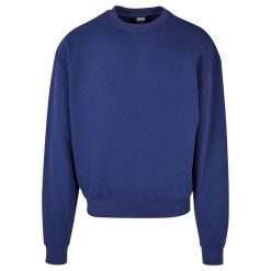 Bluza Męska Ultra Heavy Crew Neck. Niebieskie bluzy bez kaptura męskie Urban Classics, l. Za 189.99 zł.