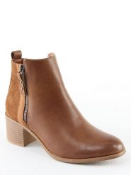 Sixth Sens Botki w kolorze brązowym rozmiar: 38. Brązowe botki damskie Sixth Sens, z materiału, eleganckie, bez obcasa, bez zapięcia. Za 109.00 zł.