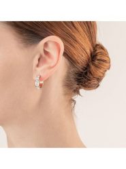 COEUR DE LION Kolczyki-półkreole z kryształami rozmiar: onesize. Szare kolczyki damskie COEUR DE LION, z kryształem, ze stali. Za 173.99 zł.