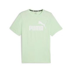 Koszulka Sportowa Męska Puma Ess Logo. Zielone t-shirty sportowe męskie Puma, m, bez ramiączek. Za 61.99 zł.
