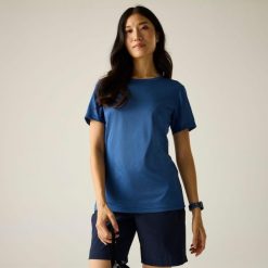 Damska koszulka z krótkim rękawem Demna Marl. Czerwone t-shirty damskie Regatta, m, bez wzorów, z elastanu, bez kołnierzyka. Za 77.55 zł.