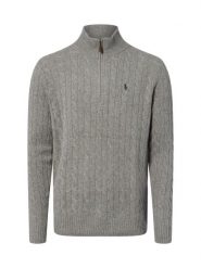 Polo Ralph Lauren Sweter z mieszanki wełny i kaszmiru Mężczyźni Kaszmir szary, L. Szare swetry męskie Polo Ralph Lauren, l, bez wzorów, z kaszmiru, bez kołnierzyka. Za 1,199.95 zł.