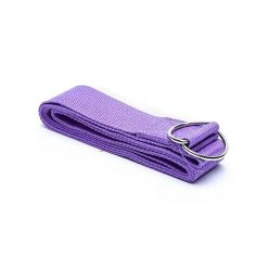 Pasek do jogi fioletowy 183x4cm - wsparcie i elastyczność w praktyce. Fioletowe paski damskie YOGI & YOGINI, bez wzorów, sportowe. Za 24.90 zł.