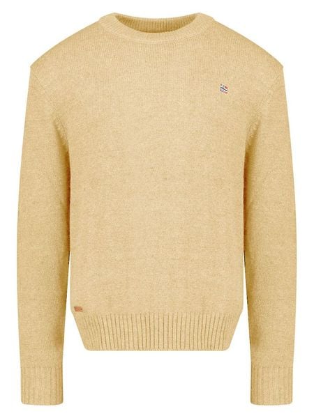 Geographical Norway Sweter "Flinder" w kolorze żółtym rozmiar: XXL. Żółte swetry męskie Geographical Norway, xxl, bez wzorów, z bawełny, bez kołnierzyka. Za 143.90 zł.