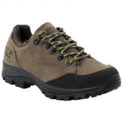 Buty trekkingowe męskie Jack Wolfskin Rebellion Texapore Low. Brązowe buty trekkingowe męskie Jack Wolfskin, z materiału, bez zapięcia, trekkingowe. Za 826.00 zł.