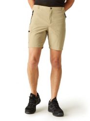 Regatta Szorty funkcyjne "Leesville II" w kolorze beżowym rozmiar: 48. Brązowe szorty męskie Regatta, bez kołnierzyka. Za 48.28 zł.