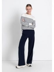 More & More Sweter w kolorze kremowo-granatowym rozmiar: 44. Brązowe swetry klasyczne damskie MORE & MORE, bez kołnierzyka. Za 122.09 zł.