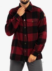 Koszula turystyczna męska Fjallraven Canada Shirt. Czerwone koszule męskie Fjällräven, na lato, m, bez wzorów, z materiału, bez kołnierzyka, bez ramiączek. Za 835.99 zł.