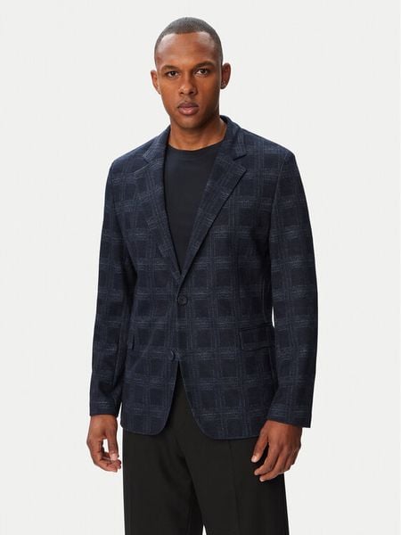 HUGO Marynarka Anton263X-H 50565382 Granatowy Extra Slim Fit. Niebieskie marynarki męskie Hugo, bez wzorów, z syntetyku. Za 1,449.00 zł.