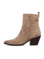 Wrangler Botki "Mae" w kolorze beżowym rozmiar: 38. Brązowe botki damskie Wrangler, eleganckie, bez obcasa, bez zapięcia. Za 192.33 zł.