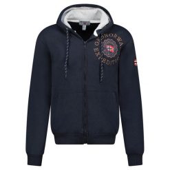 Bluza męska Geographical Norway GEGANTO NAVY, granatowa. Niebieskie bluzy z kapturem męskie Geographical Norway, m, z bawełny. Za 169.00 zł.