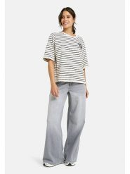 Milano Italy Koszulka w kolorze biało-czarnym rozmiar: M. Białe t-shirty damskie Milano Italy, m, bez wzorów, bez kołnierzyka. Za 113.99 zł.