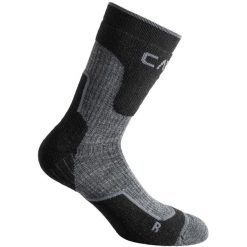 Skarpety trekkingowe CMP WOOL MID. Czarne skarpetki damskie CMP, bez wzorów, z elastanu. Za 55.99 zł.