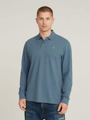 G-Star Koszulka polo w kolorze niebieskim rozmiar: XL. Niebieskie koszulki polo męskie G-Star, xl, bez wzorów, z bawełny, bez ramiączek. Za 136.13 zł.