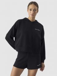 4F Bluza w kolorze czarnym rozmiar: L. Czarne bluzy z kapturem damskie 4f, l. Za 79.03 zł.