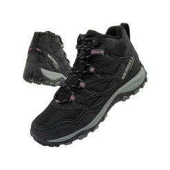 Buty trekkingowe Merrell West Rim Sport Thermo Mid WP czarne. Czarne obuwie trekkingowe damskie MERRELL, na zimę. Za 444.70 zł.