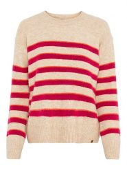 Camel Active Sweter w kolorze beżowo-czerwonym rozmiar: L. Brązowe swetry klasyczne damskie Camel Active, l, bez kołnierzyka. Za 228.38 zł.