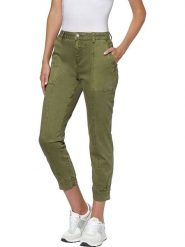Heine Dżinsy - Slim fit - w kolorze khaki rozmiar: W34. Brązowe jeansy damskie Heine. Za 100.99 zł.