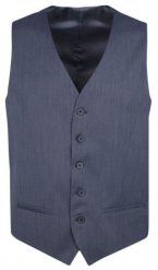 Elegancka Kamizelka Męska - Janimen - Granatowa - Slim. Niebieskie kamizelki męskie JaniMen, m, z poliesteru. Za 229.00 zł.