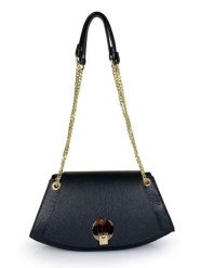 Florence Bags Skórzana torebka "Mavis" w kolorze czarnym - 32 x 16 x 11 cm rozmiar: onesize. Czarne torebki klasyczne damskie Florence Bags, bez wzorów, z materiału, bez dodatków. Za 217.99 zł.