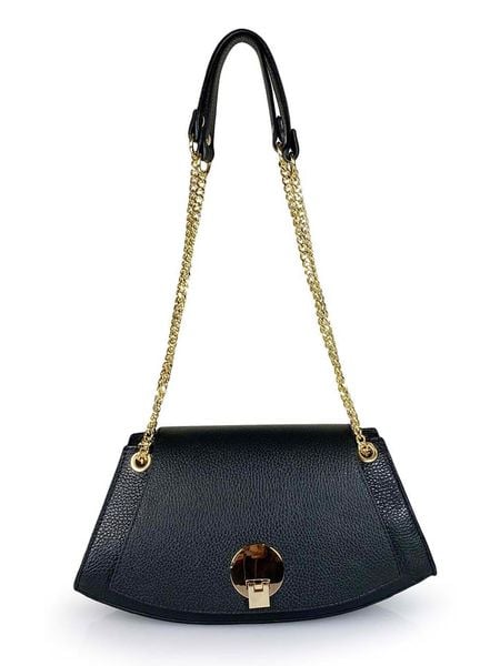 Florence Bags Skórzana torebka "Mavis" w kolorze czarnym - 32 x 16 x 11 cm rozmiar: onesize. Czarne torebki klasyczne damskie Florence Bags, bez wzorów, z materiału, bez dodatków. Za 246.53 zł.