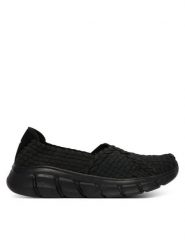 Skechers Baleriny Bobs B Flex 117323/BBK Czarny. Czarne baleriny damskie Skechers, bez wzorów, z materiału, bez obcasa. Za 249.99 zł.