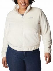 Columbia Kurtka polarowa "Fireside™" w kolorze beżowym rozmiar: XS. Brązowe kurtki damskie Columbia, xs, bez wzorów, z polaru, bez kaptura. Za 96.60 zł.