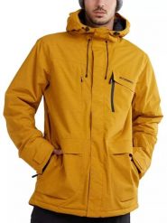 Kurtka narciarska męska Ryder Jacket. Czarne kurtki męskie Fundango, m, bez wzorów, z materiału, z kapturem, narciarskie. Za 719.90 zł.