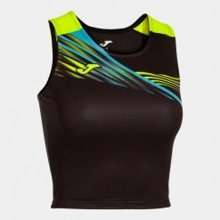 Top do biegania damski Joma Elite X. Czarne topy damskie Joma, xl, bez wzorów, bez kołnierzyka. W wyprzedaży za 117.70 zł.