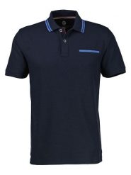 Lerros Koszulka polo w kolorze granatowym rozmiar: XXL. Niebieskie koszulki polo męskie Lerros, xxl, bez wzorów, z bawełny, bez ramiączek. Za 83.42 zł.