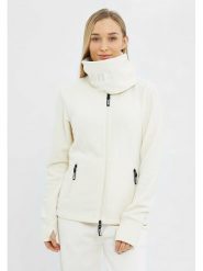 Bench Kurtka polarowa "Funnel" w kolorze białym rozmiar: 38. Białe kurtki damskie Bench, bez wzorów, z polaru, bez kaptura. Za 154.07 zł.