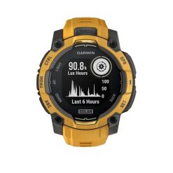 Zegarek smart Garmin Instinct 3 Solar 45 mm Żółty. Żółte zegarki męskie GARMIN, metalowe. Za 1,509.90 zł.