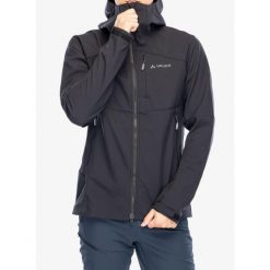 Kurtka softshell męska Vaude Roccia Softshell Jacket II. Czarne kurtki męskie Vaude, m, bez wzorów, z softshellu, bez kaptura. Za 837.80 zł.