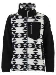 Peak Mountain Kurtka polarowa "Arthur" w kolorze czarno-białym rozmiar: M. Białe kurtki damskie Peak Mountain, m, bez wzorów, z polaru, bez kaptura. Za 209.33 zł.